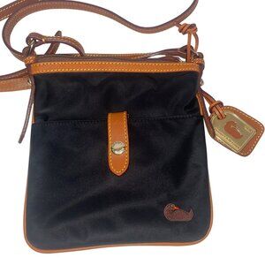 Dooney & Bourke Nylon crossbody shoulder bag medallion key keeper Embroidered